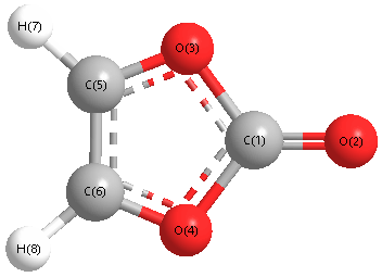 picture of vinylene carbonate state 1 conformation 1
