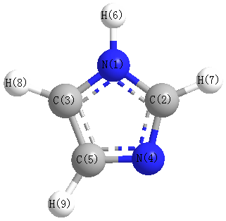 picture of 1H-Imidazole state 1 conformation 1
