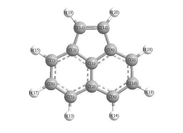 picture of Acenaphthylene state 1 conformation 1
