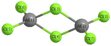 picture of Aluminum, di-μ-chlorotetrachlorodi- state 1 conformation 1