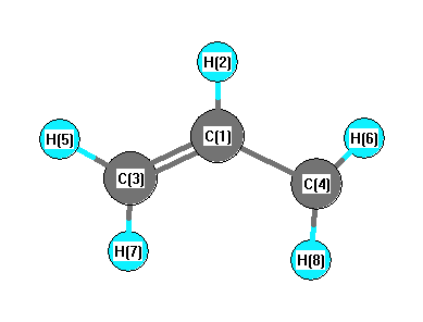 picture of Allyl radical state 1 conformation 1