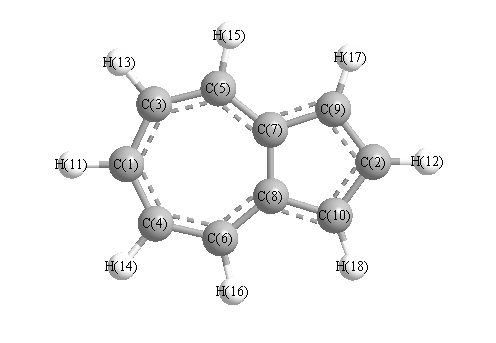 picture of Azulene state 1 conformation 1