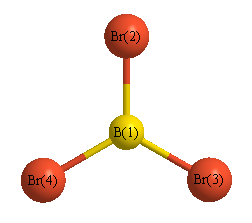 picture of Boron tribromide state 1 conformation 1
