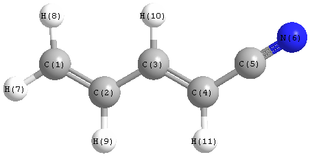 picture of E-2,4-pentadienenitrile
