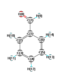 picture of benzaldehyde state 1 conformation 1