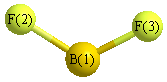 picture of Boron difluoride radical state 1 conformation 1