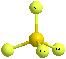 picture of tetrafluoroboron anion