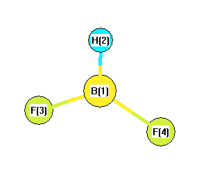 picture of Difluoroborane state 1 conformation 1