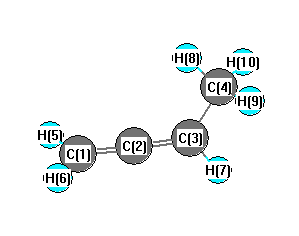 picture of 1,2-Butadiene state 1 conformation 1