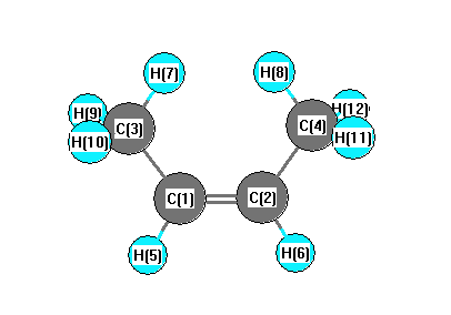 picture of 2-Butene, (Z)- state 1 conformation 1