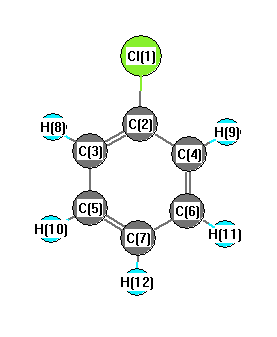 picture of chlorobenzene state 1 conformation 1