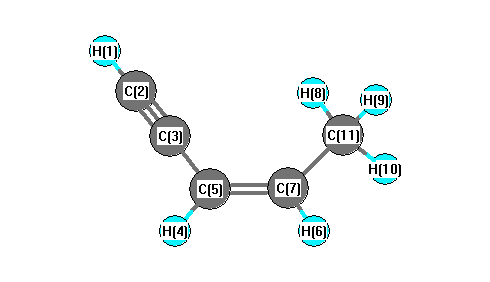 picture of 3-Penten-1-yne, (Z)- state 1 conformation 1
