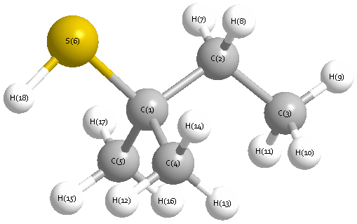 picture of 2-Butanethiol, 2-methyl-