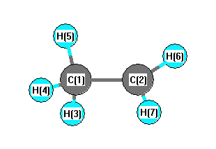 picture of Ethyl radical state 1 conformation 1