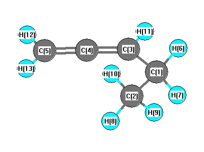 picture of 1,2-Pentadiene state 1 conformation 1