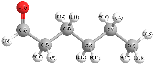 picture of hexanal state 1 conformation 1