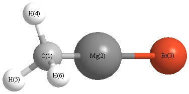 picture of Methyl Magnesium Bromide state 1 conformation 1