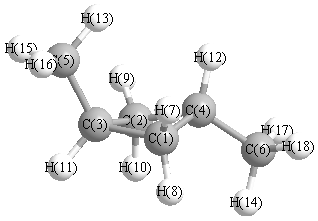 picture of (1r,3r)-1,3-dimethylcyclobutane state 1 conformation 2
