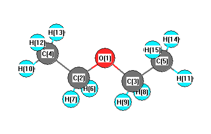 picture of Ethoxy ethane state 1 conformation 1