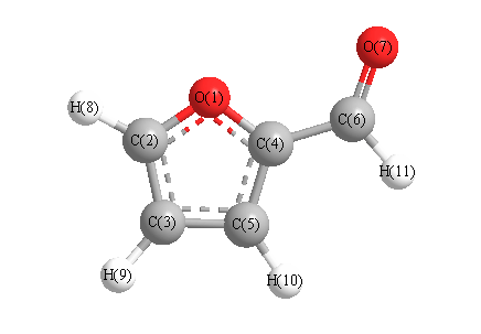 picture of furfural state 1 conformation 1