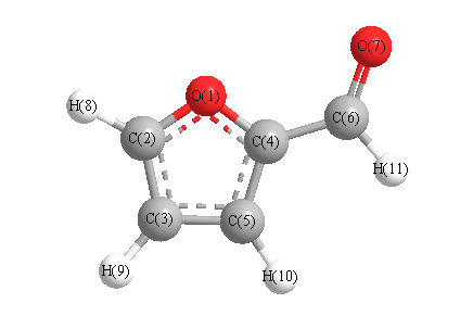 picture of furfural state 1 conformation 2