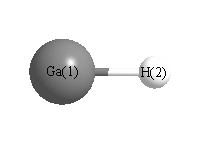 picture of Gallium monohydride state 1 conformation 1