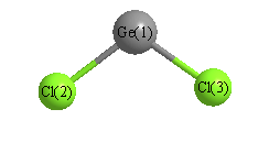 picture of Germanium dichloride state 1 conformation 1