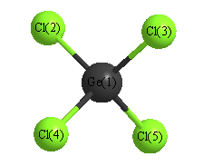 picture of Germanium Tetrachloride state 1 conformation 1
