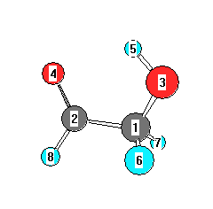 picture of hydroxy acetaldehyde state 1 conformation 1