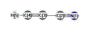 picture of Cyanoacetylene state 1 conformation 1
