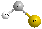picture of Thioformyl radical state 1 conformation 1