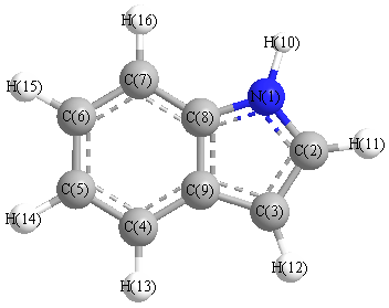 picture of Indole state 1 conformation 1