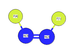 picture of (Z)-Difluorodiazene state 1 conformation 1