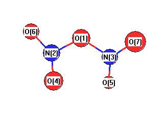 picture of Dinitrogen pentoxide state 1 conformation 2