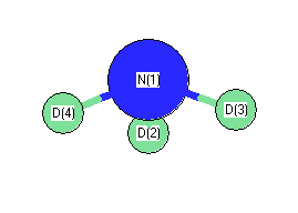 picture of Ammonia-d3 state 1 conformation 1
