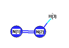 picture of Dinitrogen monohydride state 1 conformation 1