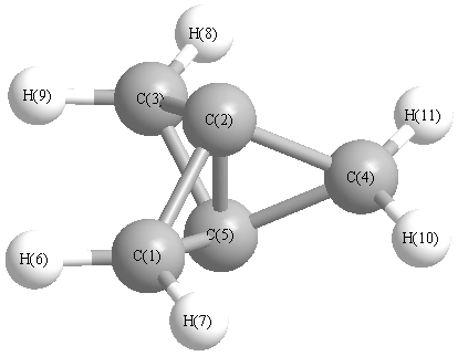 picture of Propellane state 1 conformation 1