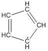 sketch of cyclopentadienyl radical