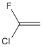 sketch of 1-chloro-1-fluoroethylene