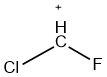 sketch of Chlorofluoromethyl cation