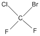 sketch of Methane, bromochlorodifluoro-