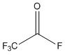 sketch of trifluoroacetyl fluoride