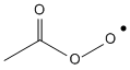 sketch of acetyl peroxy radical
