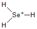 sketch of Hydrogen Selenide, protonated
