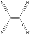 sketch of tetracyanoethylene anion