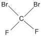 sketch of Methane, dibromodifluoro-