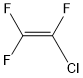 sketch of Ethene, chlorotrifluoro-