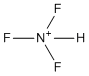 sketch of protonated nitrogen trifluoride