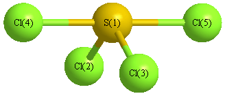 picture of Sulfur tetrachloride