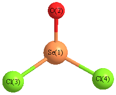 picture of selenium oxychloride state 1 conformation 1